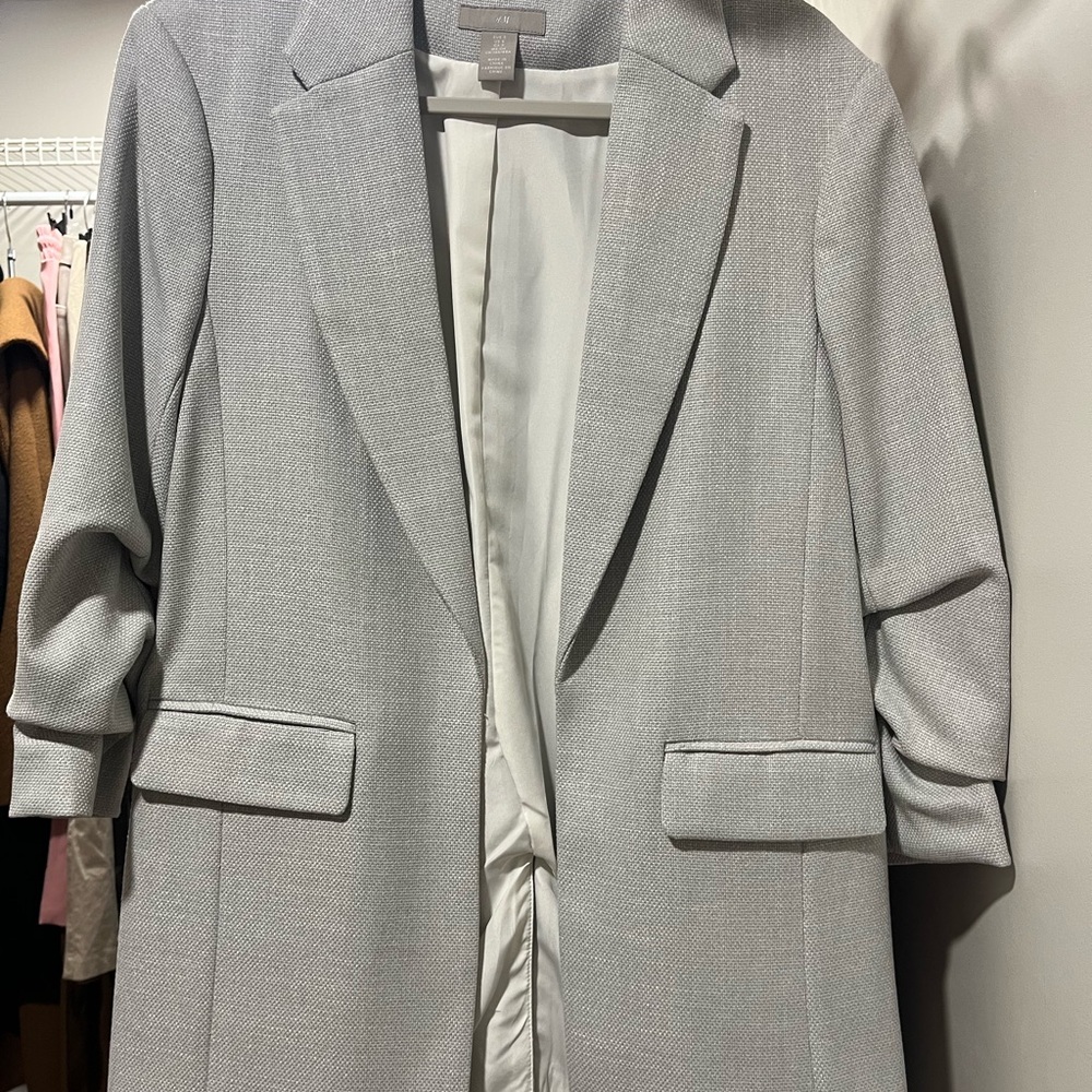 Gray Blazer Coat